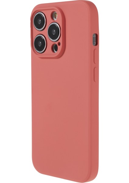 iPhone 15 Pro Için Kalaştırılmış Şeker Rengi Kabuk Yumuşak Tpu+Fiber Astarlı Telefon Kılıfı Telefon Kılıfı-Alıç Kırmızısı (Yurt Dışından)