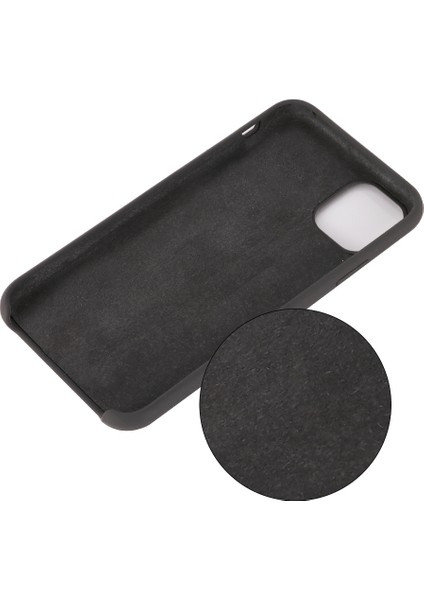 Çizilmez Yumuşak Sıvı Silikon Telefon Kabuğu Cep Telefonu Çantası Kılıfı iPhone 11 6.1 Inç (2019)-GRI (Yurt Dışından) modelleri