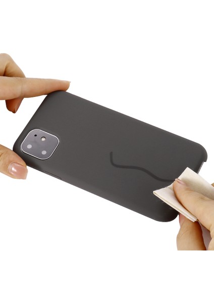 Çizilmez Yumuşak Sıvı Silikon Telefon Kabuğu Cep Telefonu Çantası Kılıfı iPhone 11 6.1 Inç (2019)-GRI (Yurt Dışından) indirimleri