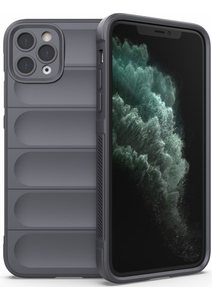 iPhone 11 Pro Kılıf Tpu Dayanıklı Darbeye Dayanıklı Koruyucu Telefon Kılıfı-Koyu Gri (Yurt Dışından)
