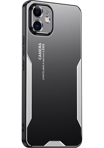 iPhone 11 Sert Kabuk Telefon Kılıfı Parmak Izi Önleyici Mat Alüminyum Alaşımlı Kapak-Gümüş (Yurt Dışından)