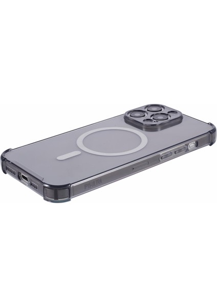 iPhone 15 Pro Manyetik Kılıf Dört Köşe Düşmeye Karşı Tpu Kapak Magsafe ile Uyumlu-Siyah (Yurt Dışından) indirimleri