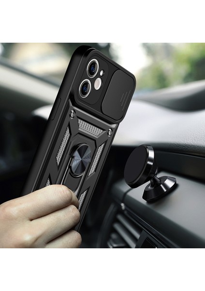 iPhone 11 Kılıfı Için Kayar Kamera Kapağı Pc+Tpu Destekli Telefon Kılıfı-Altın (Yurt Dışından) modelleri