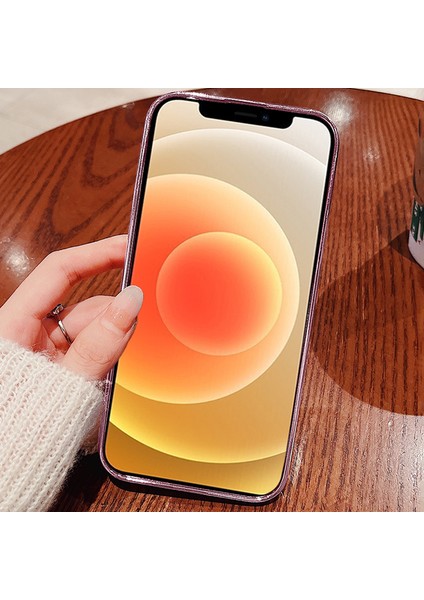 Kadem Degrade Simli Toz Tpu Kılıf iPhone 12 6.1 Inç, Yapay Elmas Dekor Çiçek Desenli Düşmeye Karşı Koruyucu Kılıf-Mavi (Yurt Dışından) fiyatları
