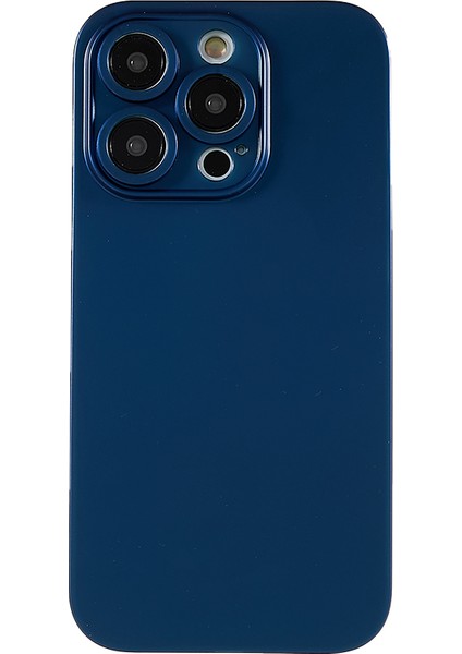 Ince Pc Mat Telefon Kılıfı iPhone 14 Pro, Ince Delik Göz Korumalı Telefon Kılıfı-Safir (Yurt Dışından)