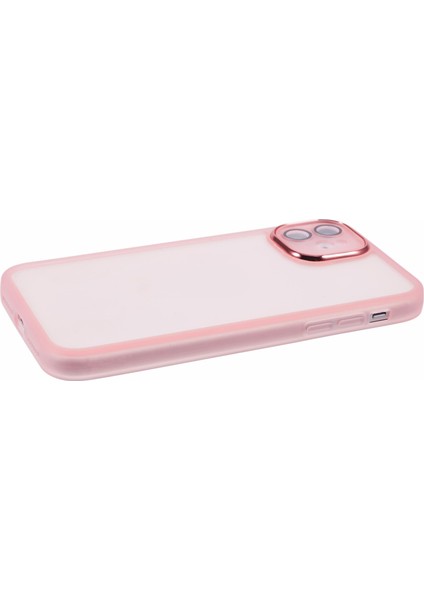 Dksm Serisi iPhone 12 Kılıf Elektrokaplama Kamera Çerçeve Tpu Telefon Kılıfı-Şeffaf Pembe (Yurt Dışından) indirimleri