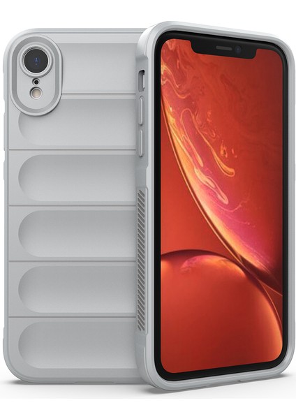 iPhone Xr Kılıf Düşmeye Karşı Yumuşak Tpu Sağlam Telefon Arka Kapağı-Açık Gri (Yurt Dışından)