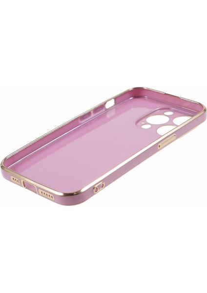 iPhone 12 Pro Max Kılıf Parlak Tpu Telefon Kılıfı Hassas Kesikler 6d Elektrokaplama-Mor (Yurt Dışından) indirimleri