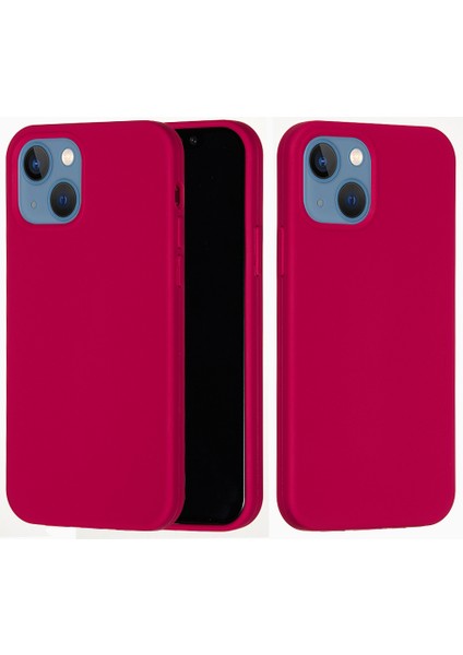 Iyi Korunmuş Çizilmez Sıvı Silikon Telefon Arka Kılıfı Telefon Kılıfı iPhone 13 6.1 Inç-Gül (Yurt Dışından) fırsatları