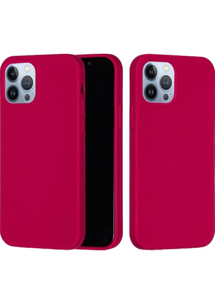 iPhone 15 Pro Max Sıvı Silikon Yumuşak Astar Arka Kapak Düşmeye Karşı Telefon Kılıfı-Gül (Yurt Dışından) fiyatları