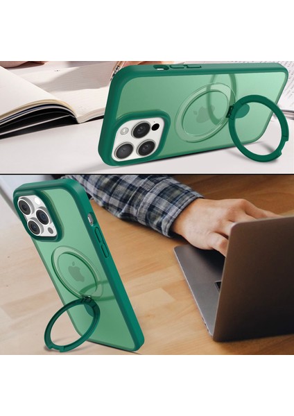 iPhone 14 Pro Max Kılıf Manyetik Ayaklı Pc+Tpu Telefon Kılıfı Bireysel Lens Filmi-Koyu Mavi (Yurt Dışından) fiyatları