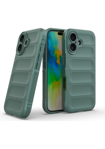 iPhone 16 Tpu Kılıf Çizilmeye Dayanıklı Sağlam Arka Yumuşak Telefon Kılıfı-Yeşil (Yurt Dışından) fiyatları