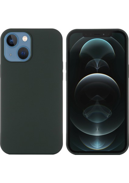 iPhone 14 Plus 6.7 Inç Için Magsafe Şarjlı Telefon Kılıfı ile Uyumlu Yumuşak Darbeye Dayanıklı Aşınmaya Dayanıklı Silikon Kılıf-Koyu Yeşil (Yurt Dışından)