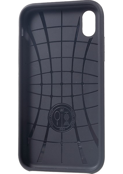 iPhone Xr 6.1 Inç Için Kart Yuvalı Plastik+Tpu Hibrit Kılıf-Siyah (Yurt Dışından) indirimleri