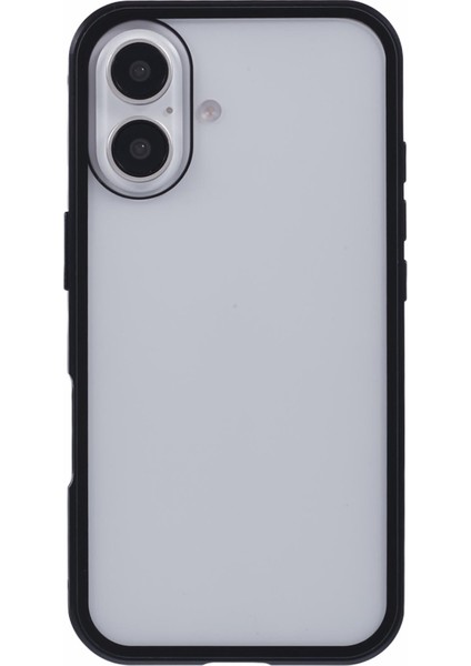 iPhone 16 Plus Anti-Casus Kılıf Manyetik Metal Çerçeve + Çift Taraflı Temperli Cam Telefon Kılıfı - Siyah (Yurt Dışından) fiyatları