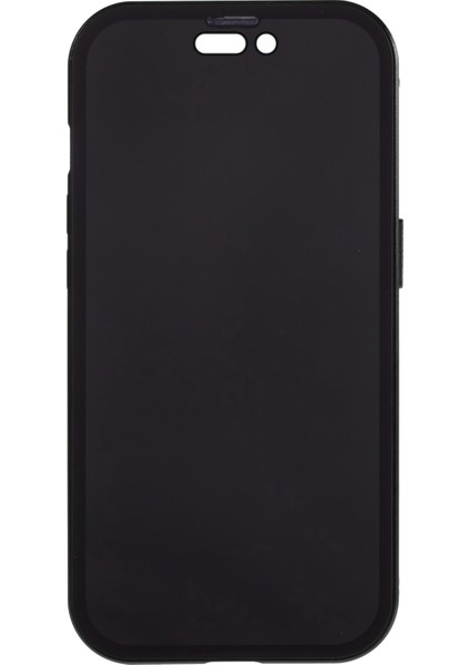 iPhone 15 Plus Anti-Casus Telefon Kılıfı Manyetik Adsorpsiyon Metal Çerçeve + Çift Taraflı Temperli Cam Darbeye Dayanıklı Kapak - Siyah (Yurt Dışından) fırsatları