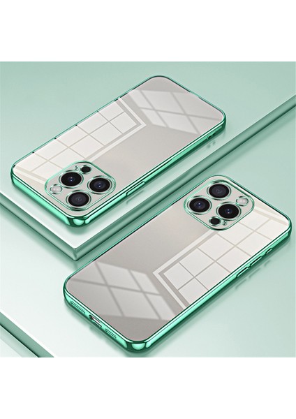 iPhone 16 Pro Kılıf Galvanik Çerçeve Yumuşak Tpu Telefon Kılıfı-Yeşil (Yurt Dışından) indirimleri