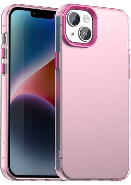 iPhone 15 Plus/14 Plus Kılıf Pc+Tpu+Pet Mat Düşmeye Karşı Dayanıklı Telefon Arka Kapağı-Kırmızı (Yurt Dışından)