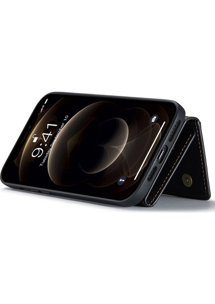 Dg.mıng M2 Serisi iPhone 14 Plus 6.7 Inç Düşmeye Karşı Tam Koruma Manyetik Emilim Destek Standı Tasarım Cep Telefonu Kılıfı Çıkarılabilir Cüzdanlı - Siyah (Yurt Dışından) modelleri