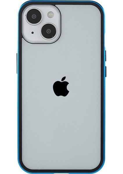 iPhone 14 Plus Için Her Yönüyle Koruma Metal Tampon + Çift Taraflı Temperli Cam Aşınmaya Karşı Manyetik Telefon Kılıfı - Mavi (Yurt Dışından) modelleri