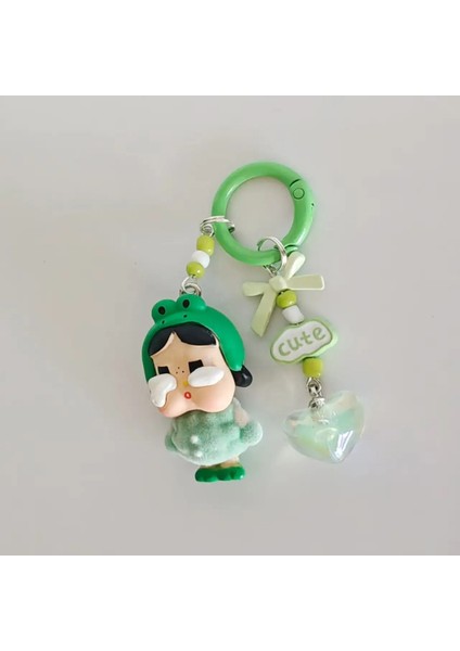 Yeni Mini Crybaby Kristal Anahtarlıklar Sevimli Karikatür Üç Boyutlu Bebek Sırt Çantaları Dekorasyon Kolye Araba Araba Anahtar Leri Renk: 06 (Yurt Dışından)