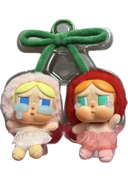Crybaby Crying For Love Series 1: 1 Yüksek Kaliteli Vinil Yüz Bebek Asma Kart Sevimli Kiraz Çok Figürler Anahtarlık Kolye Oyuncak : Kırmızı (Yurt Dışından)