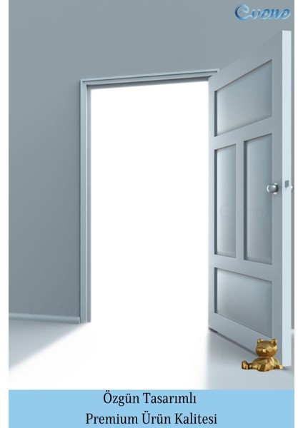 Kapı Stoperi Altın Renk Dekoratif Kapı Tutucu Durdurucu 2 Adet Model 7