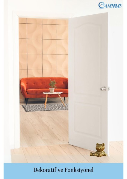 Kapı Stoperi Altın Renk Dekoratif Kapı Tutucu Durdurucu 2 Adet Model 7