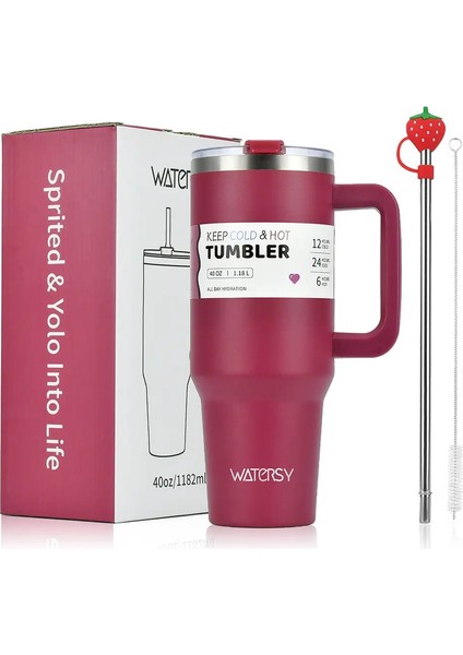 30 Oz/40 Oz Paslanmaz Çelik Dak Büyük Kapasiteli Termal Şişe Çift Vakum Şişeleri Soğuk Termos Fincan Diy Hediye Kupa Kapasite: 801-900ML/RENK: Bira Kırmızı (Yurt Dışından)