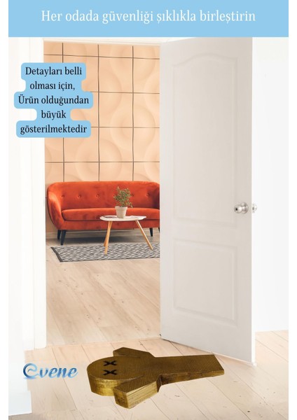 Kapı Stoperi Altın Eskitme Renk Dekoratif Kapı Tutucu Durdurucu Model 3