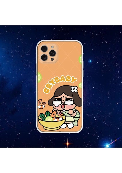 Iphone Için Sevimli C-Crybaby Dol Dol Telefon Kılıfı 16,15,14,13,12,11 Plus, Pro, Maks, Xr, Xs, X, 7,8 Plus, Se, Mini Şeffaf Kabuk Renk: Z3/malzeme: Iphonexsmax (Yurt Dışından)