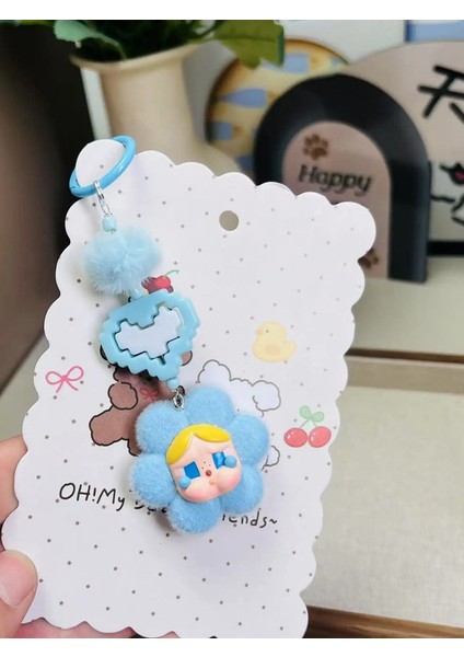 Yeni Crybaby Keychain Karikatür Yaratıcı Üç Boyutlu Bebek Öğrencileri Okul Çantası Kolye Araba Anahtar Zinciri Kadınlar ve Erkekler Trend Leri Renk: C (Yurt Dışından)