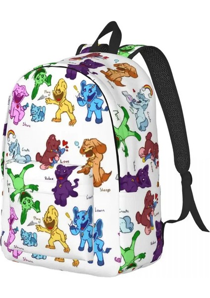 Gülümseyen Yaratmalar Koleksiyon Serin Sırt Çantası Spor Öğrenci Işletme Catnap Day Rapack Için Dizüstü Bilgisayar Bilgisayar Omuz Bagcolor: Çok Renkli/boyut: 50X42CM (Yurt Dışından)