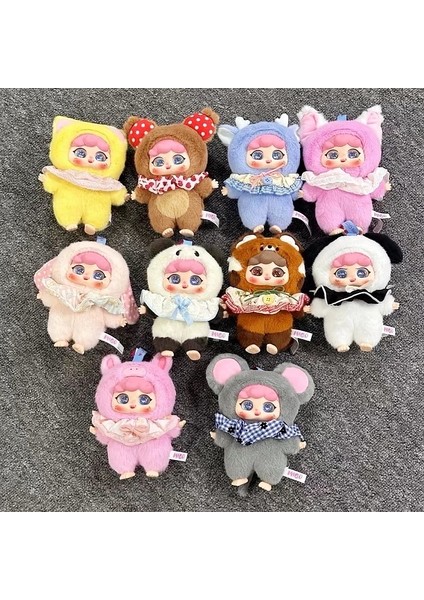 Bebek Üç Migo Yatma Time Serisi Hayvan Giysileri Bir Vinil Bebek Kawaii Dekorasyon Kolye Topla S: 1 (Yurt Dışından)