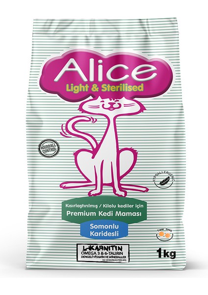 Light & Sterilised Somonlu Karidesli - Kısırlaştırılmış/kilolu Kediler Için 12X1 kg (12 Adet 1 Kg) modelleri