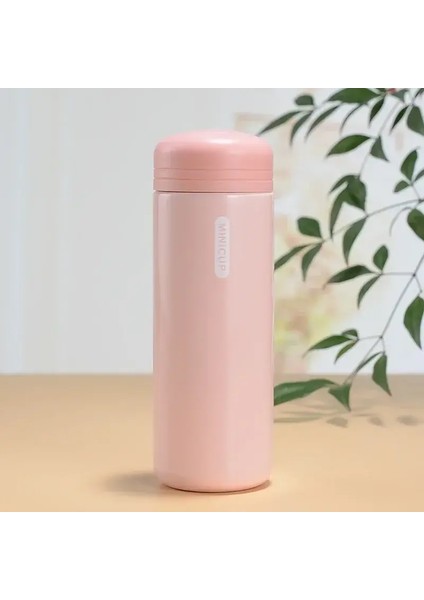 150/200ML Mini Paslanmaz Çelik Termos Kupası Termal Kompakt Taşınabilir Sızıntı Kanıtı Erkek ve Kadın Termal Su Şişesi Çocuk Renklendirme Için: 150ML/RENK: Pembe (Yurt Dışından)