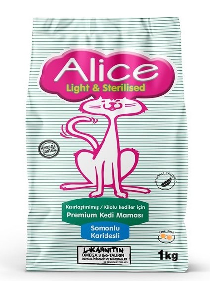 Light & Sterilised Somonlu Karidesli - Kısırlaştırılmış / Kilolu Kediler Için 6x1 kg (6 Adet) modelleri