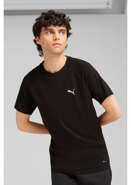 EVOSTRIPE Tee Siyah Erkek Kısa Kol T-Shirt