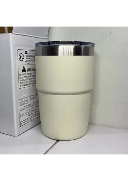 8oz Paslanmaz Çelik Termos Kupası Çok Renkli Taşınabilir Buz Kupası Mini Çift Katmanlı Yalıtımlı Kahve Kupası Kapaklı Kapasite: 8oz/renk: Mor (Yurt Dışından)