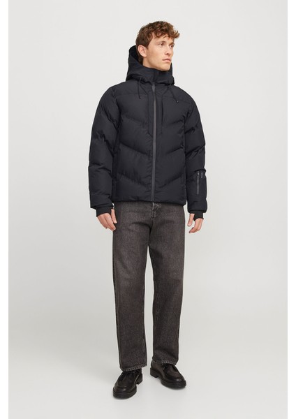 JCOSLAY HEAT QUILTED PUFF Siyah Erkek Mont fırsatları