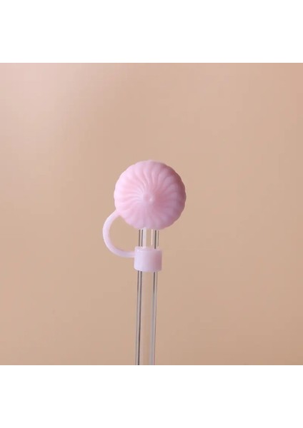Sevimli Straw Topper Kawaii Silikon Saman Siperler Için Kapaklar Tumplar Içme Saman Kapağı 7 8mm Su Şişesi Kupa Aksesuarları 1 Pc Renk: Pembe (Yurt Dışından)