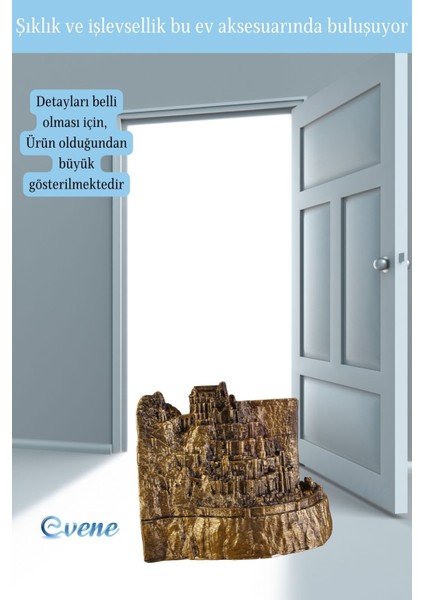 Kapı Stoperi Altın Eskitme Renk Dekoratif Kapı Tutucu Durdurucu Model 8