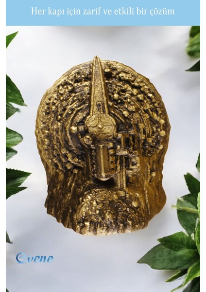 Kapı Stoperi Altın Eskitme Renk Dekoratif Kapı Tutucu Durdurucu Model 8