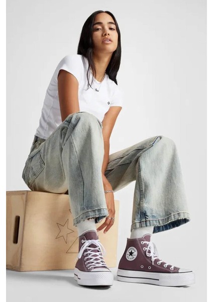 CHUCK TAYLOR ALL STAR LIF Bordo Kadın High Sneaker