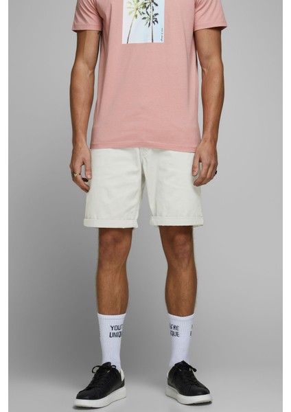 JPSTRICK ORIGINAL SHORT M Krem Erkek Şort