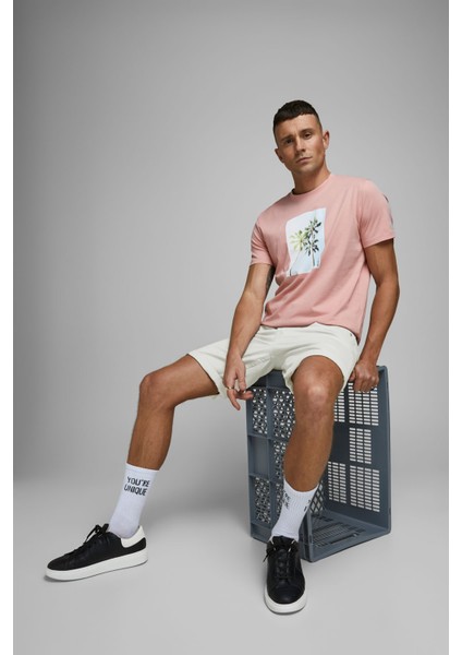 JPSTRICK ORIGINAL SHORT M Krem Erkek Şort indirimleri