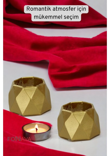 Şamdan Mumluk Dekoratif Mumluk Beyaz Renk Tealight Mumluk Model 35