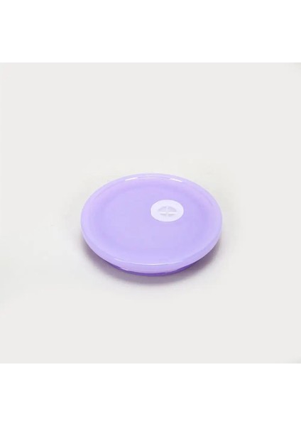 16 Oz Fincan Kapağı Taşınabilir Şeker Renkli Plastik Cam Dak Kapaklar Buzlu Kahve Fincanı Yeniden Kullanılabilir Kase Kapak Rengi: Mor (Yurt Dışından)