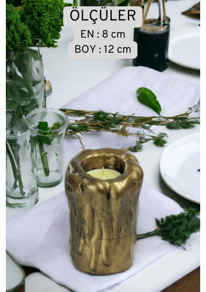 Şamdan Mumluk Dekoratif Mumluk Beyaz Renk Tealight Mumluk Model 29 indirimleri