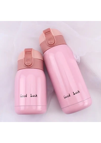 1 Adet Paslanmaz Çelik Yalıtımlı Vakum Şişesi - 200ML/350ML Kapasite, Sıcak ve Soğuk Içecekler Için Seyahat Termal Dağı, Yaz Kış Kapasitesi: 200ML/RENK: Pembe (Yurt Dışından)